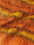Marni - Striped Mohair-Blend Cardigan - Orange
