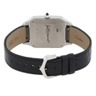 Cartier Santos-Dumont Lacquer Large Model Hand Wind Black Dial Mens Watch WSSA0046