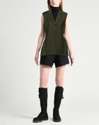 Helmut Lang Womens Tailored Vest Military in Green