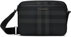Burberry Black & Gray Muswell Bag