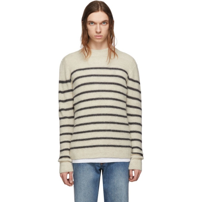 Photo: Isabel Marant Off-White and Grey Alpaca Wool George Jumper Sweater