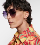 Etro Pegaso square sunglasses