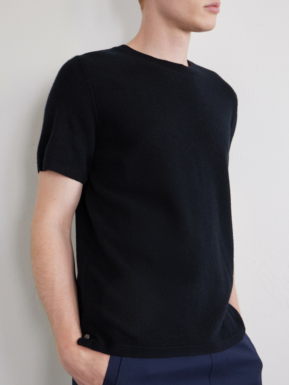God's True Cashmere - Cashmere T-Shirt - Black