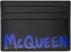 Alexander McQueen Black Logo Card Holder