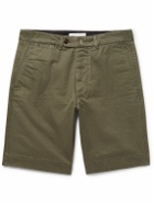 Officine Générale - Fisherman Cotton-Twill Shorts - Green