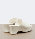 Bottega Veneta Rosita Intrecciato leather wedge mules