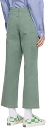 Brain Dead Green Cotton Trousers