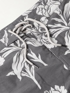 Faherty - Straight-Leg Long-Length Floral-Print Recycled Swim Shorts - Gray