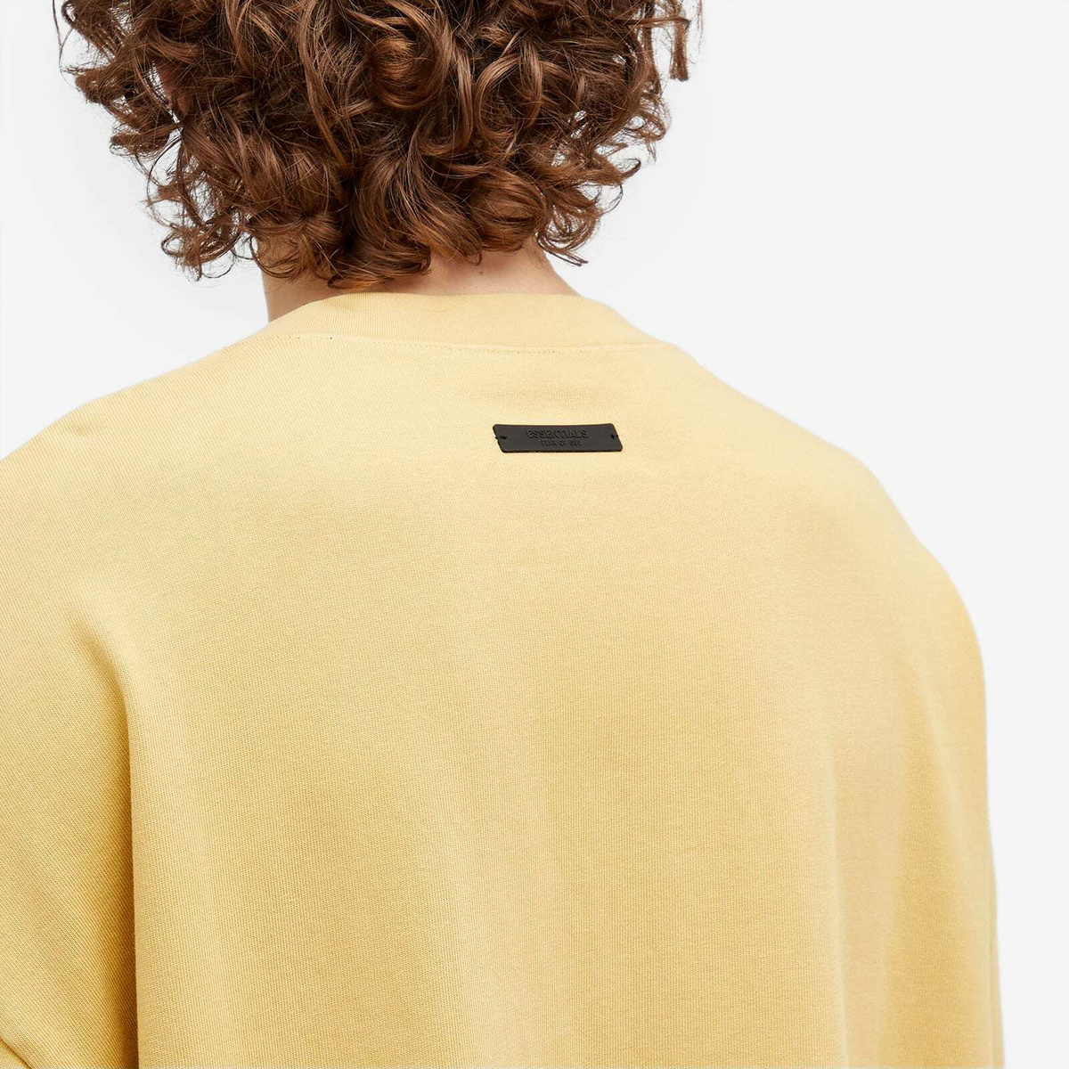 Fear of God ESSENTIALS Men's Heavy Crewneck T-Shirt in Amber