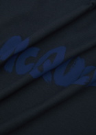 Alexander Mcqueen Logo-print Cotton T-shirt Navy
