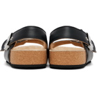 Balenciaga Black Scholl Edition Leather Sandals