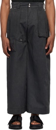 YAKU SSENSE Exclusive Gray Cargo Pants