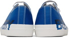 Burberry Blue Logo Print Sneakers