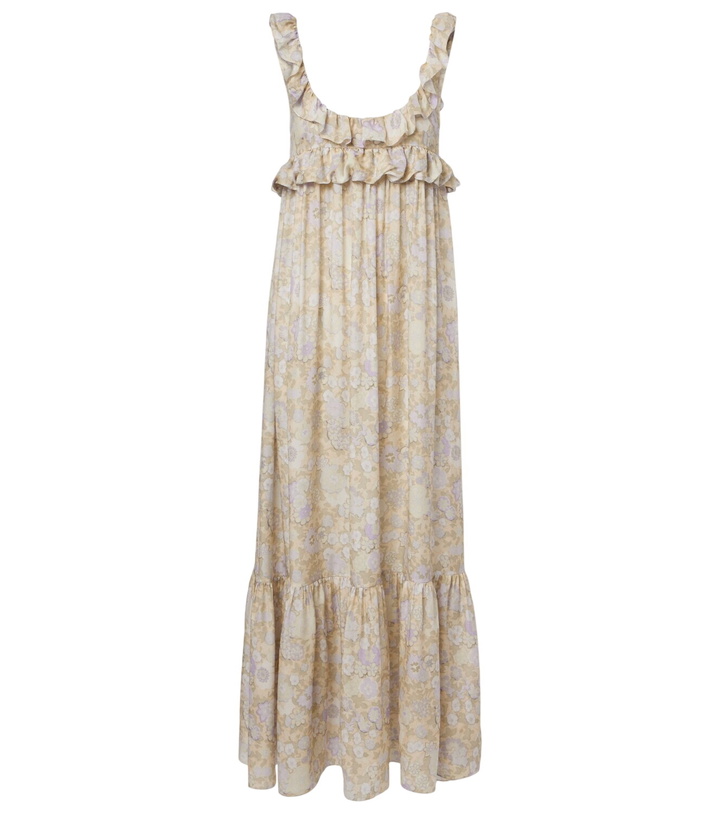 Photo: Chloé Floral ruffled silk charmeuse maxi dress