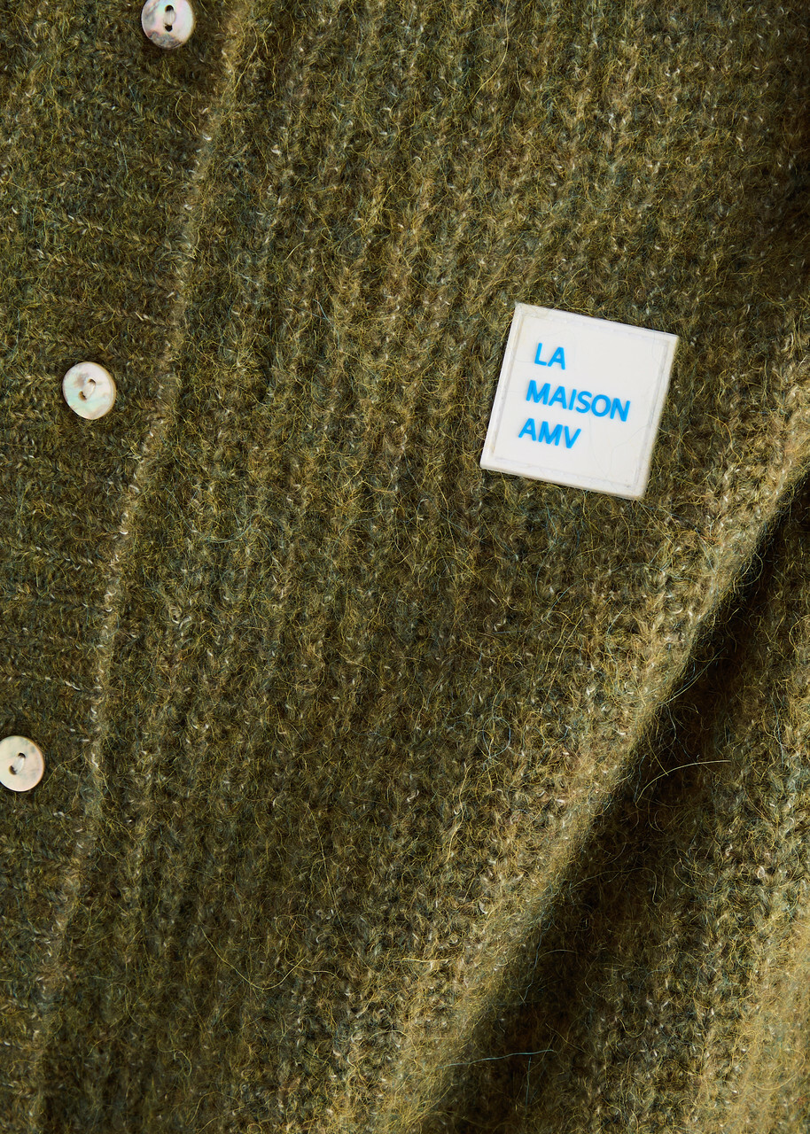 American Vintage East Logo Ribbed-knit Vest Green American