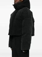 ENTIRE STUDIOS Black Cropped Puffer Jacket
