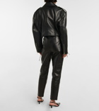 Magda Butrym - Cropped leather biker jacket