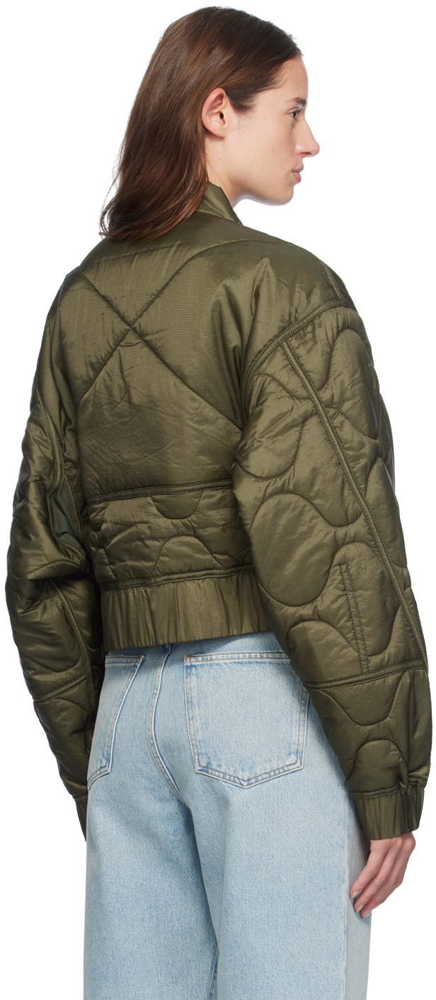 AGOLDE Khaki Iona Bomber Jacket