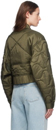 AGOLDE Khaki Iona Bomber Jacket