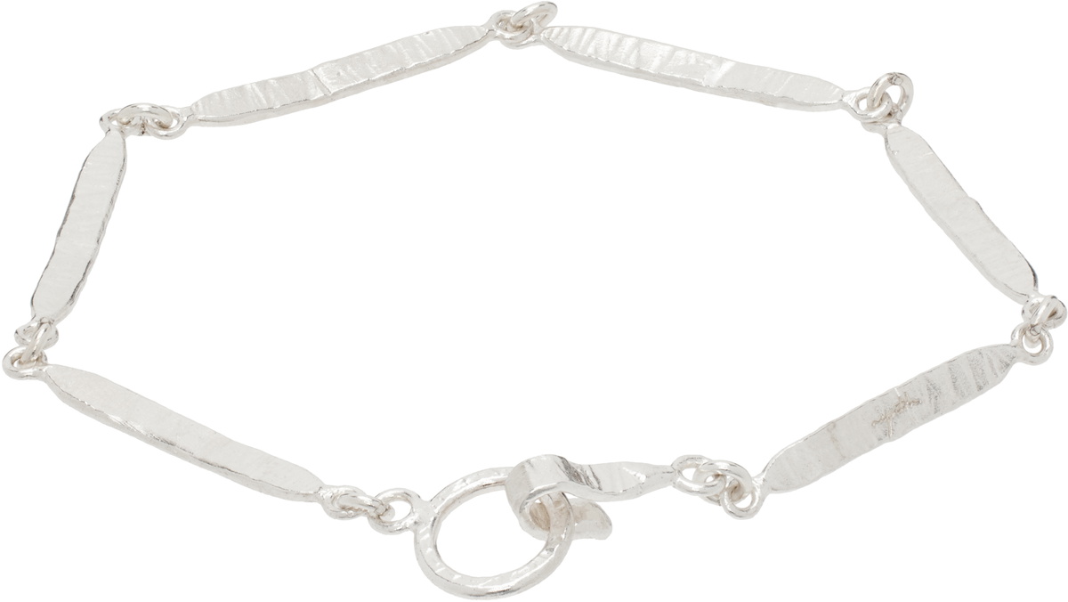 Youth Silver Bar Chain Bracelet