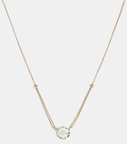 Bucherer Fine Jewellery 18kt rose gold necklace with prasiolite and diamonds