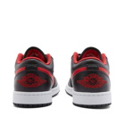 Air Jordan Men's 1 Low Sneakers in Black/Fire Red