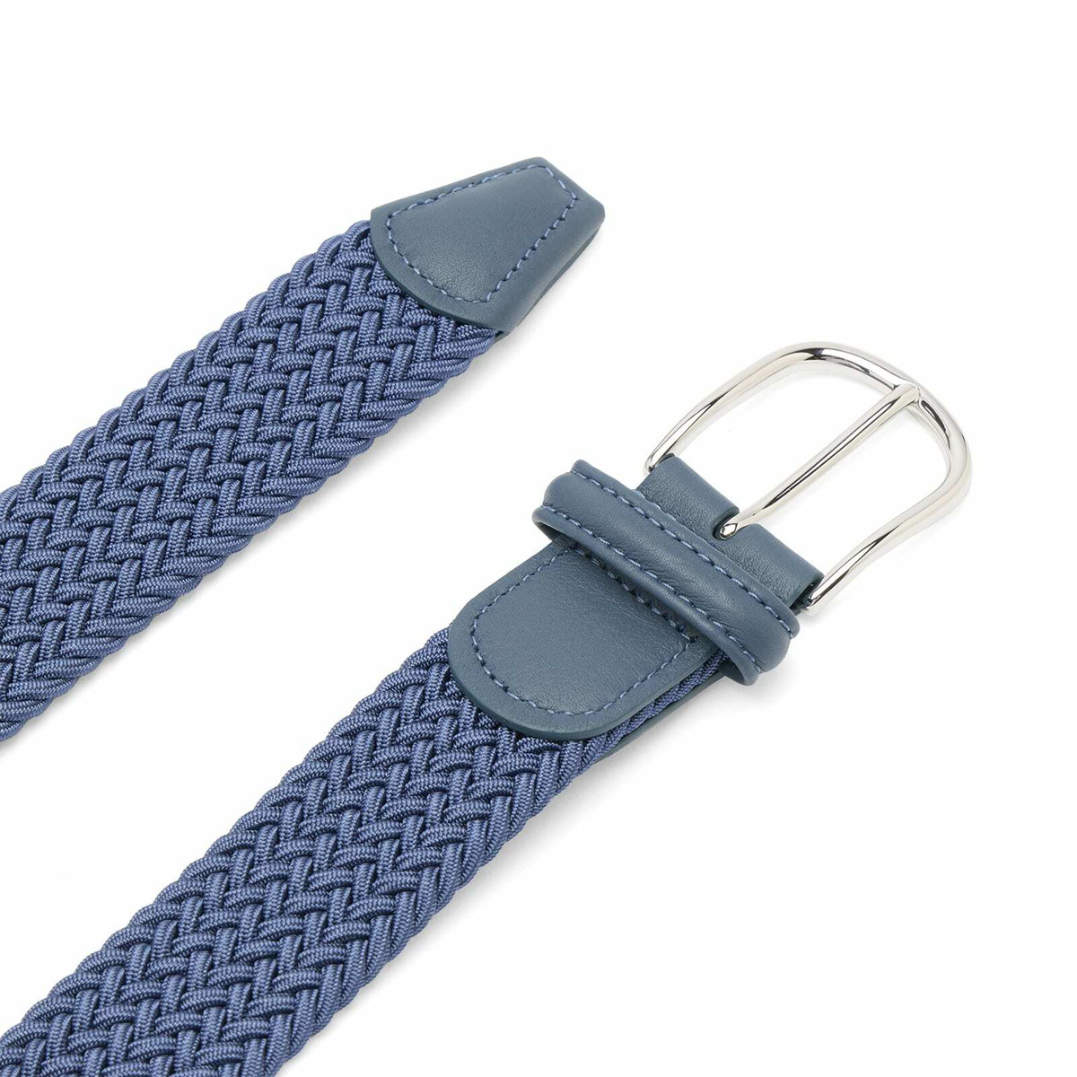 Anderson's Men's Andersons Elastic Woven Belt in Blue