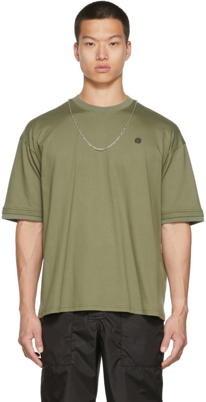 Photo: AMBUSH Green Chain Collar T-Shirt
