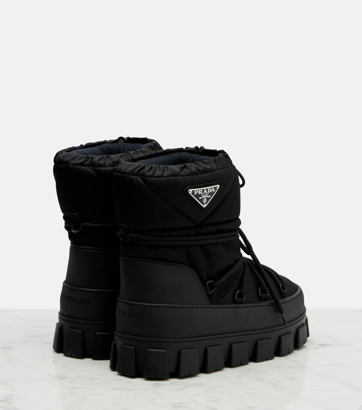 Prada Re-Nylon gabardine snow boots