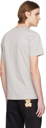 Moschino Gray Printed T-Shirt