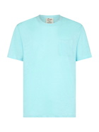 MC2 Saint Barth Man Water Green Linen Jersey T-shirt Ecstasea With Pocket