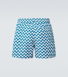 Frescobol Carioca Santos printed swim trunks