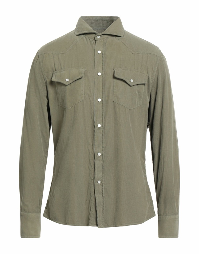 Photo: Brunello Cucinelli Mens Shirt Military in Green