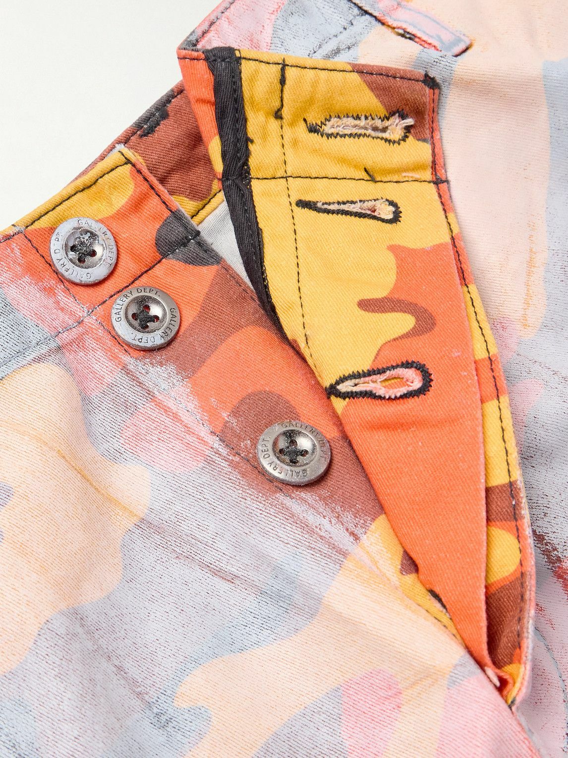 Gallery Dept. - Straight-Leg Camouflage-Print Cotton-Twill Cargo Shorts - Pink