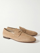 Tod's - Logo-Debossed Suede Penny Loafers - Unknown