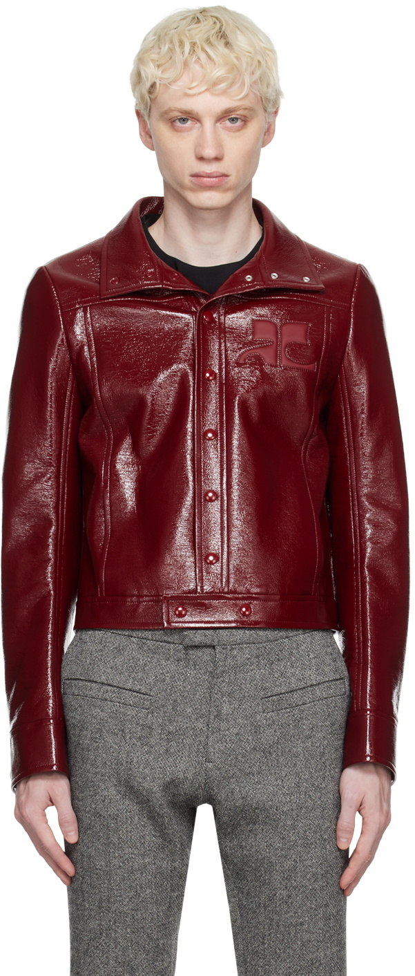 Courrèges Burgundy Iconic Jacket Courreges