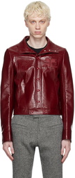 Courrèges Burgundy Iconic Jacket