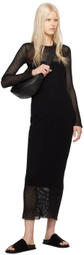 St. Agni Black Crewneck Maxi Dress