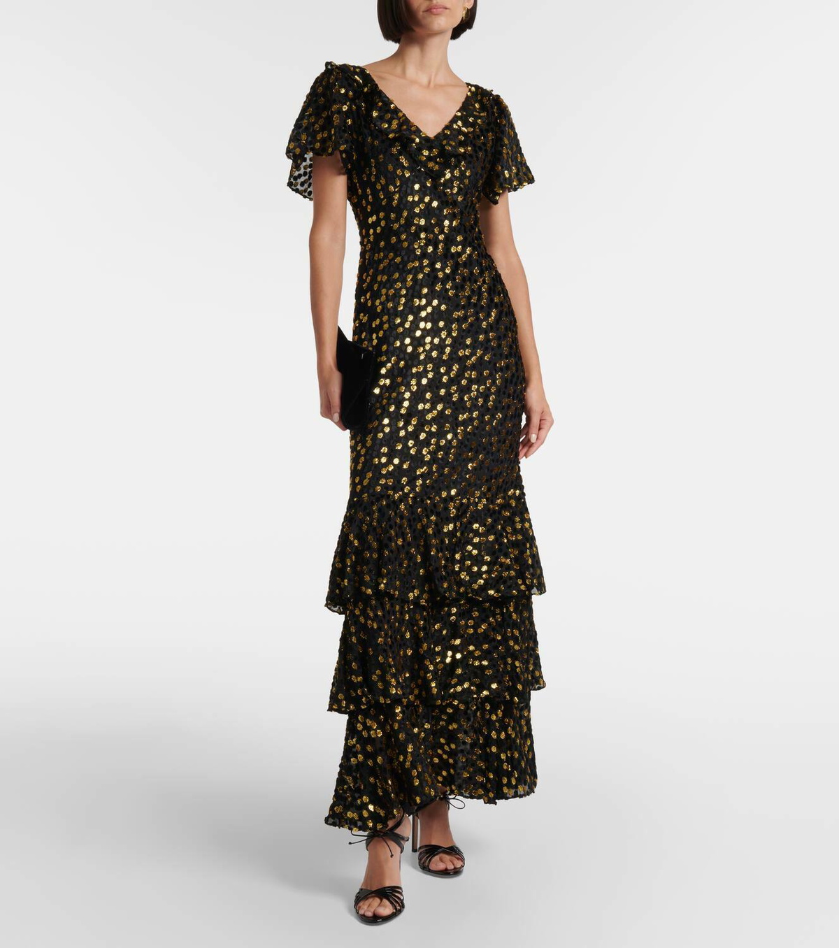 Rixo Amelle embellished tiered maxi dress Rixo Rixo Amelle embellished tiered maxi dress Rixo