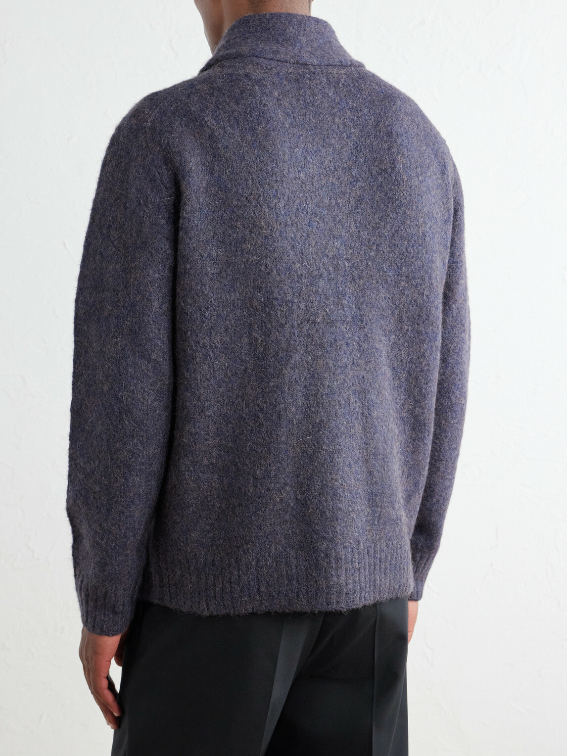 Hartford - Alpaca, Yak, and Wool-Blend Cardigan - Blue