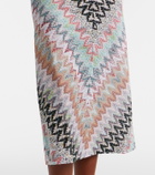Missoni Zigzag lamé midi dress