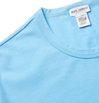 Dolce & Gabbana - Stretch-Cotton Jersey T-Shirt - Blue