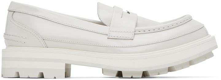 Photo: Alexander McQueen White Polished Loafers