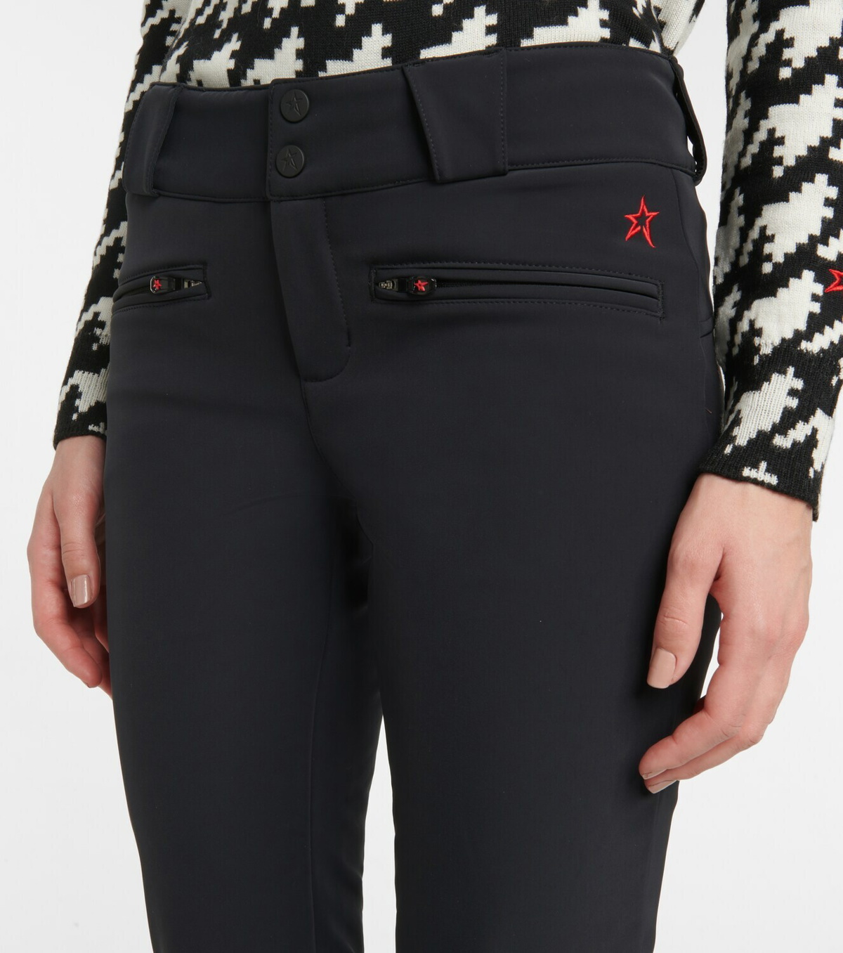 Aurora mid-rise ski pants in black - Perfect Moment