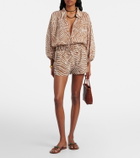ViX Paula Hermanny Lana printed cotton shorts