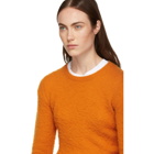 Acne Studios Orange Shrunken Fit Crewneck Sweater
