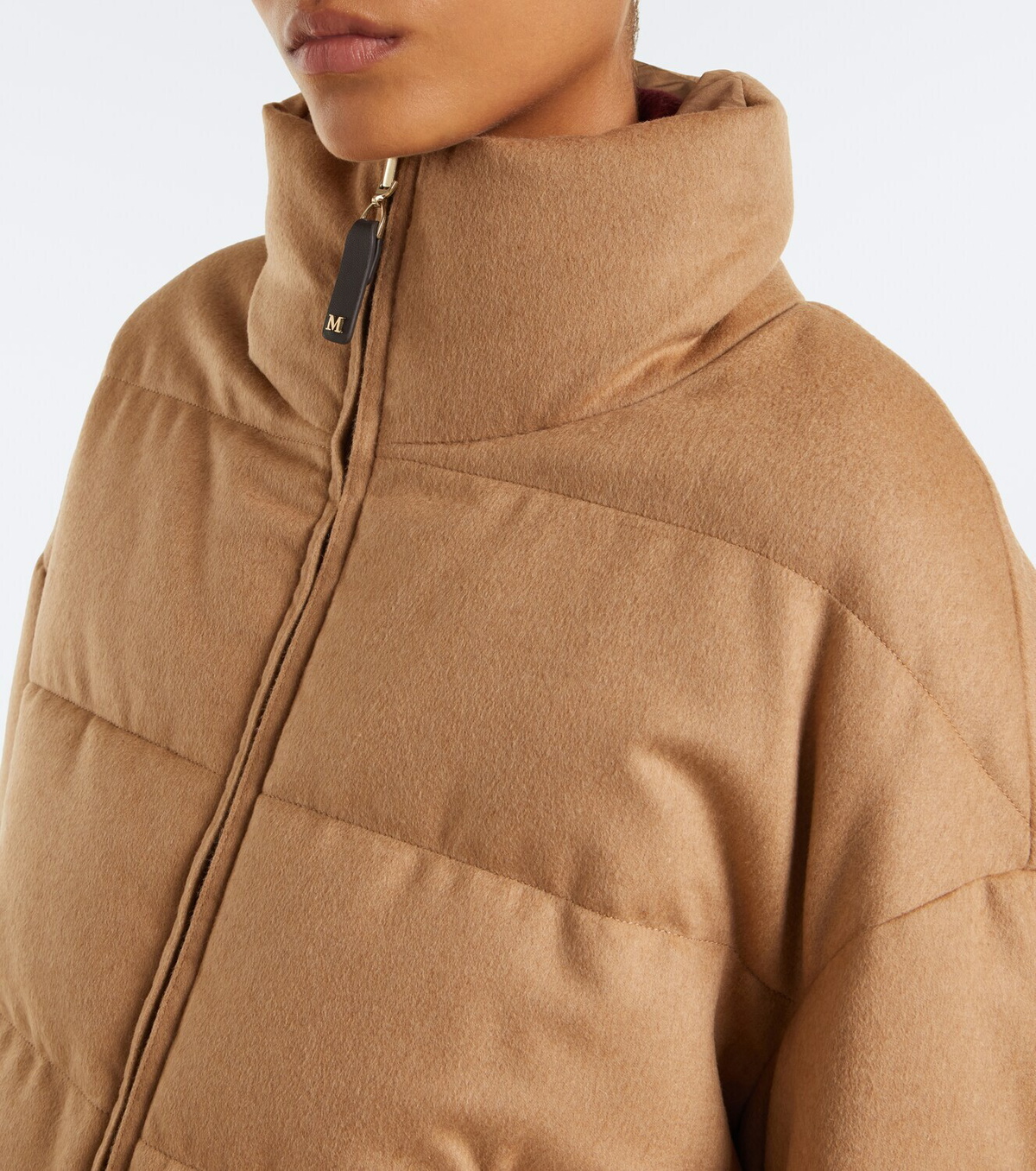 Max Mara Reversible camel hair down jacket
