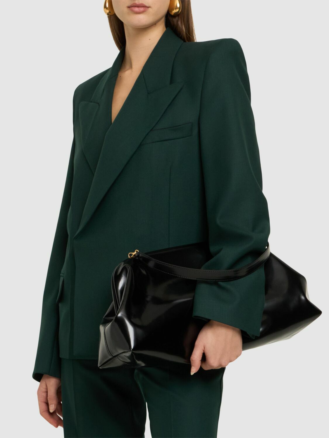 PHILOSOPHY DI LORENZO SERAFINI Polished Leather Shoulder Bag