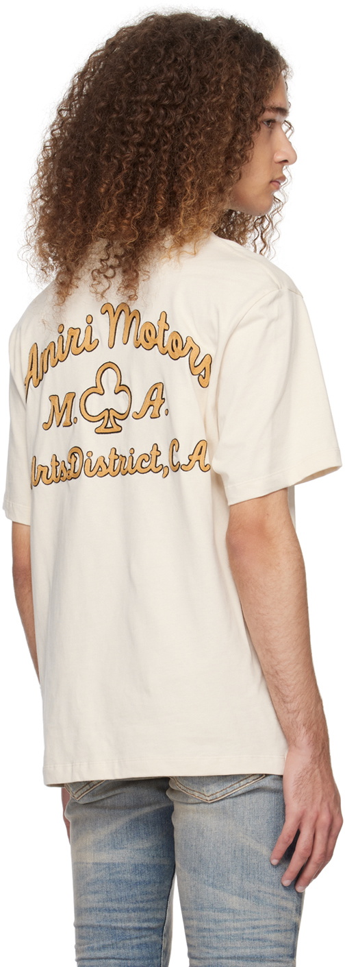 AMIRI Beige Motors T-Shirt Amiri