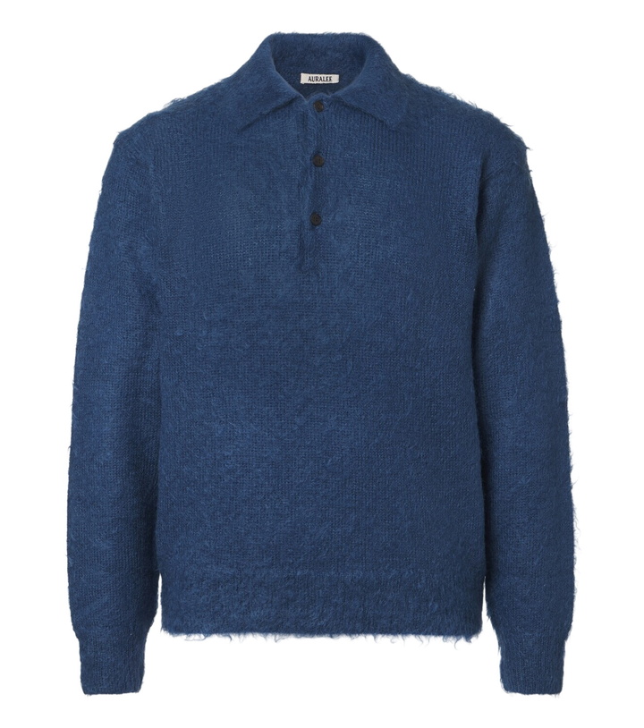 Photo: Auralee Mohair and wool polo sweater